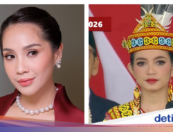 Selvi Ananda Pakai Baju Adat Dayak, Nagita Kebaya Merah Di Upacara HUT RI