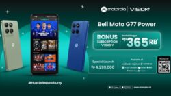 Beli Motorola moto G77 power, Bonus Subscription VISION+ Sebagai Penyiaran Langsung Konten Unjuk!